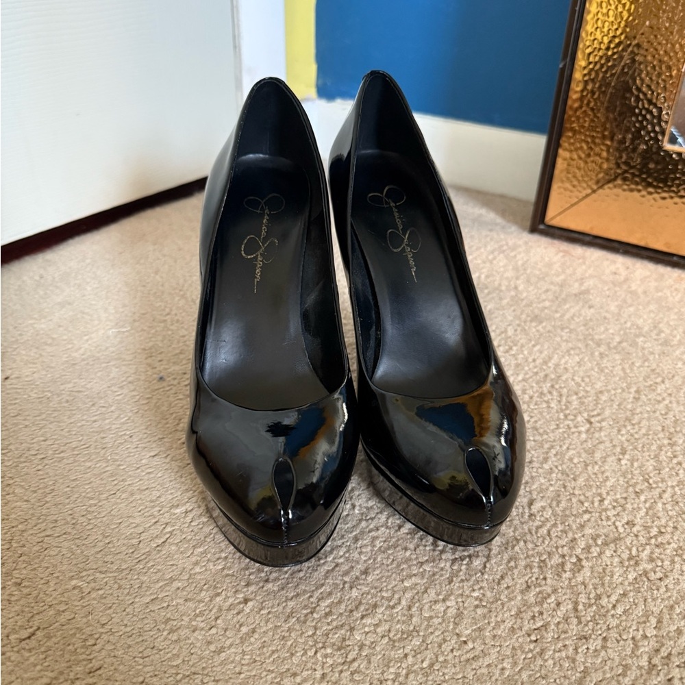 Black Patent Leather Women's Shoes